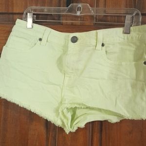 Neon yellow shorts